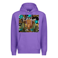 Purple western cow Premium Hoodie - RanaPortraitStore
