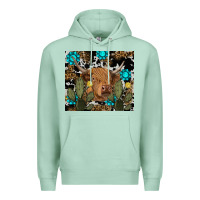 Seafoam western cow Premium Hoodie - RanaPortraitStore