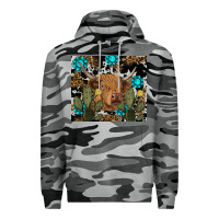 Slate Camo western cow Premium Hoodie - RanaPortraitStore