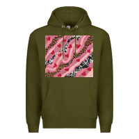 Army Green valentines day pinky Premium Hoodie - RanaPortraitStore