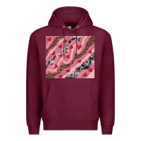 Burgundy valentines day pinky Premium Hoodie - RanaPortraitStore