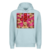 Blue Mist valentines day teddy bear tumbler Premium Hoodie - RanaPortraitStore
