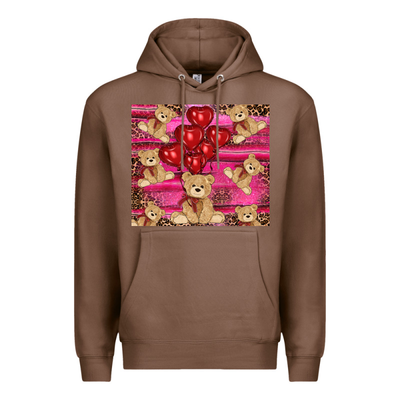Valentines Day Teddy Bear Tumbler Premium Hoodie by RanaPortraitStore | Teevron