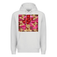 Dove Grey valentines day teddy bear tumbler Premium Hoodie - RanaPortraitStore