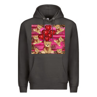 Smoke valentines day teddy bear tumbler Premium Hoodie - RanaPortraitStore