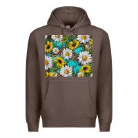 Coffee western daisy and sunflower Premium Hoodie - RanaPortraitStore