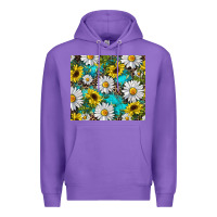 Purple western daisy and sunflower Premium Hoodie - RanaPortraitStore