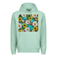 Seafoam western daisy and sunflower Premium Hoodie - RanaPortraitStore