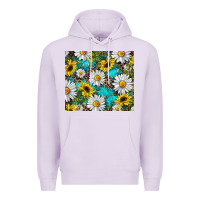 Lilac western daisy and sunflower Premium Hoodie - RanaPortraitStore