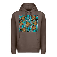 Coffee western aztec highland cow Premium Hoodie - RanaPortraitStore