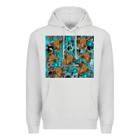 Dove Grey western aztec highland cow Premium Hoodie - RanaPortraitStore
