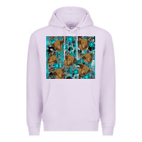 Lilac western aztec highland cow Premium Hoodie - RanaPortraitStore