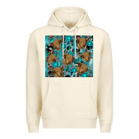 Sandshell western aztec highland cow Premium Hoodie - RanaPortraitStore