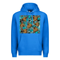 True Royal western aztec highland cow Premium Hoodie - RanaPortraitStore