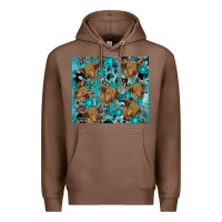 Chestnut western aztec highland cow Premium Hoodie - RanaPortraitStore