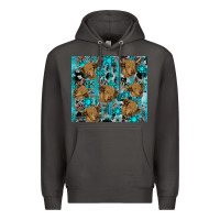 Smoke western aztec highland cow Premium Hoodie - RanaPortraitStore