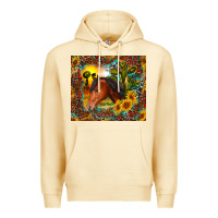 Pina Colada western horse and sunflower Premium Hoodie - RanaPortraitStore