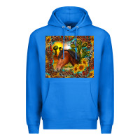 True Royal western horse and sunflower Premium Hoodie - RanaPortraitStore