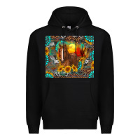 Black western horse and desert tumbler Premium Hoodie - RanaPortraitStore