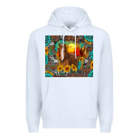 White western horse and desert tumbler Premium Hoodie - RanaPortraitStore
