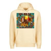 Pina Colada western horse and desert tumbler Premium Hoodie - RanaPortraitStore