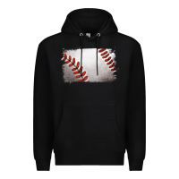 Black baseball brushstroke Premium Hoodie - RanaPortraitStore