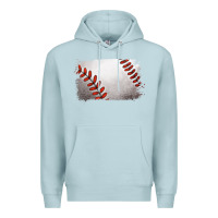 Blue Mist baseball brushstroke Premium Hoodie - RanaPortraitStore