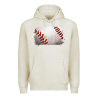 Oatmeal Heather baseball brushstroke Premium Hoodie - RanaPortraitStore