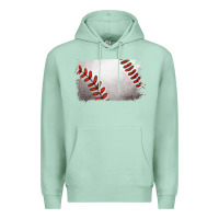 Seafoam baseball brushstroke Premium Hoodie - RanaPortraitStore