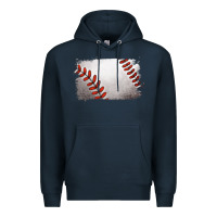 Navy baseball brushstroke Premium Hoodie - RanaPortraitStore