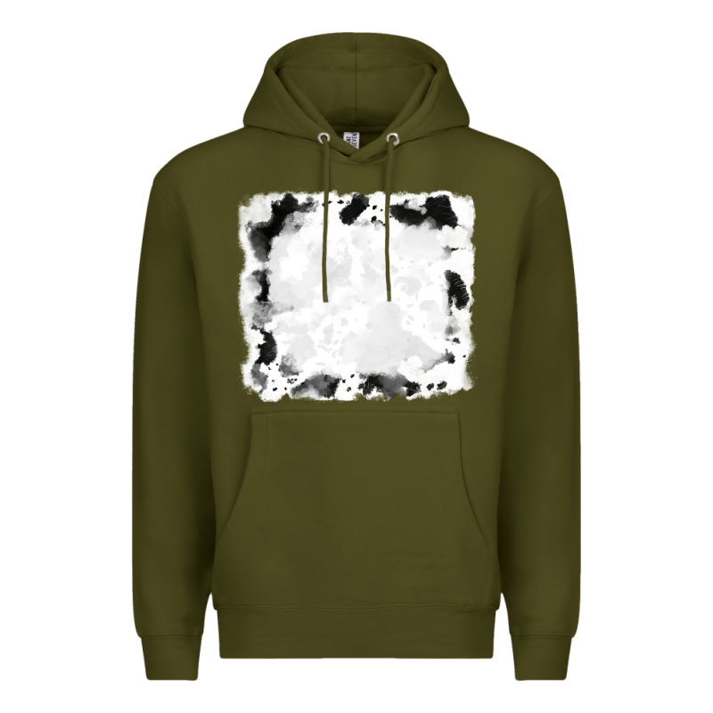 Black And White Cowhide Frames Premium Hoodie by RanaPortraitStore | Teevron