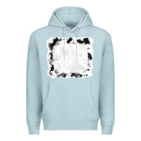 Blue Mist black and white cowhide frames Premium Hoodie - RanaPortraitStore