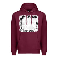 Burgundy black and white cowhide frames Premium Hoodie - RanaPortraitStore