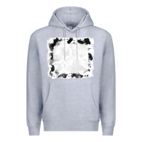 Heather Grey black and white cowhide frames Premium Hoodie - RanaPortraitStore