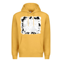 Mustard black and white cowhide frames Premium Hoodie - RanaPortraitStore