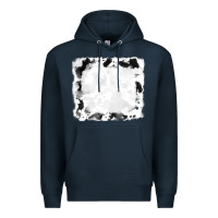 Navy black and white cowhide frames Premium Hoodie - RanaPortraitStore