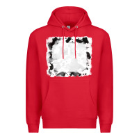 Red black and white cowhide frames Premium Hoodie - RanaPortraitStore