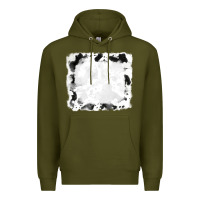 Army Green black and white cowhide frames Premium Hoodie - RanaPortraitStore