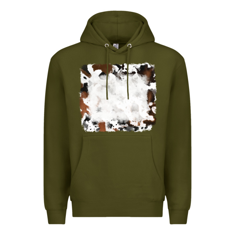 Black And Brown Cowhide Premium Hoodie by RanaPortraitStore | Teevron