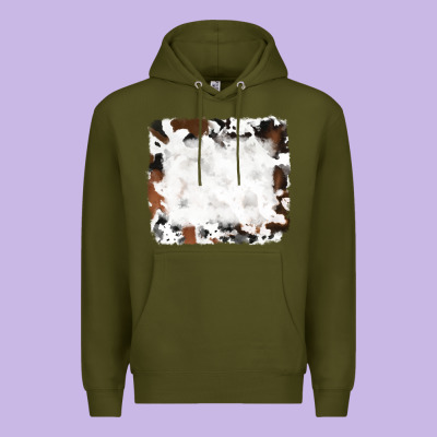 Black And Brown Cowhide Premium Hoodie Designed By Ranaportraitstore