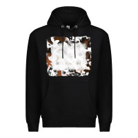 Black black and brown cowhide Premium Hoodie - RanaPortraitStore