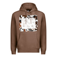 Chestnut black and brown cowhide Premium Hoodie - RanaPortraitStore