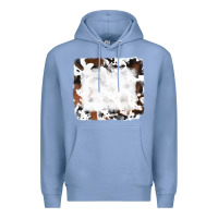 Colony Blue black and brown cowhide Premium Hoodie - RanaPortraitStore