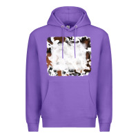 Purple black and brown cowhide Premium Hoodie - RanaPortraitStore