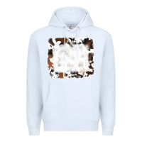 White black and brown cowhide Premium Hoodie - RanaPortraitStore