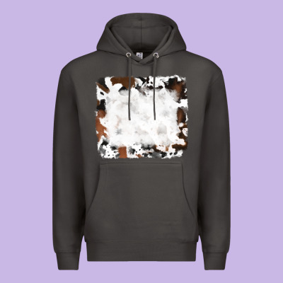 Black And Brown Cowhide Premium Hoodie Designed By Ranaportraitstore