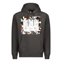 Smoke black and brown cowhide Premium Hoodie - RanaPortraitStore
