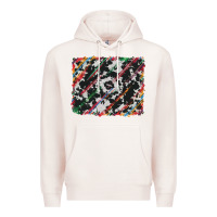 Pale Pink cowhide and serape background Premium Hoodie - RanaPortraitStore