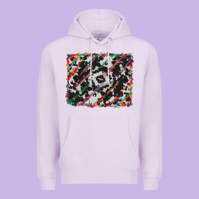 Cowhide And Serape Background Premium Hoodie Designed By Ranaportraitstore
