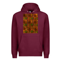 Burgundy cactus background Premium Hoodie - RanaPortraitStore